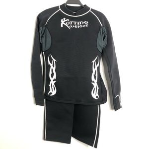 Kutting Weight Shirt Sauna Suit Weight Loss Shirt & Pants Neoprene Black Medium